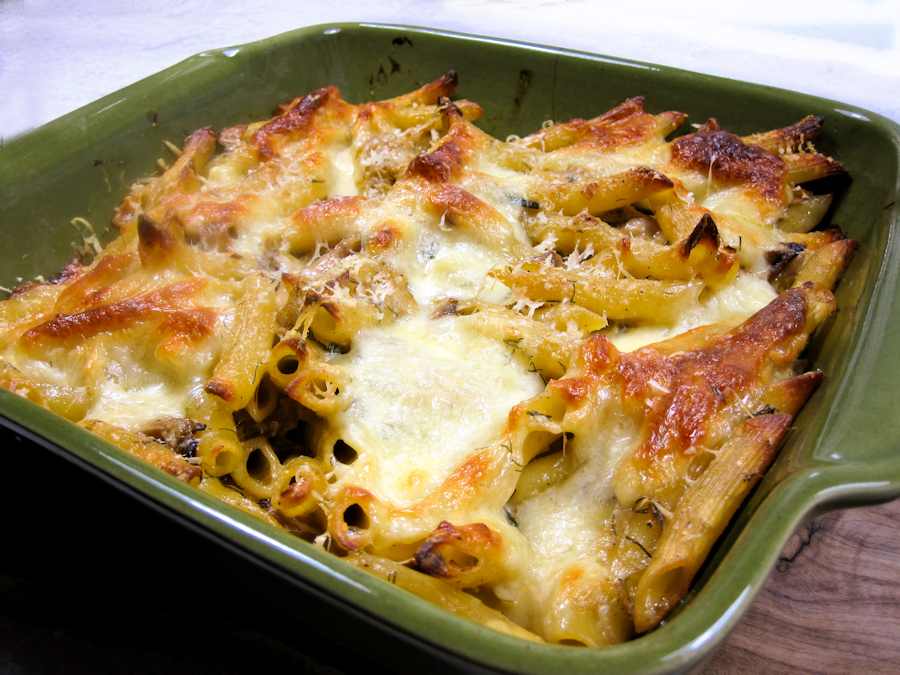 Penne Baked With Leeks And Mushrooms Recipe Cuisine Fiend
